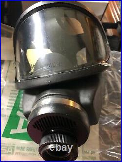 MSA Ultravue Single Port Full Face GAS Mask Air Purifying Respirator Sml 457126