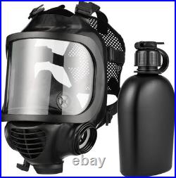 M Certified CBRN Full Face Gas Mask Reusable Respirator Professional Grade
