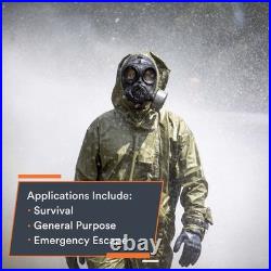 M Full Face Respirator Mask CBRN Gas Mask, Chemical Respirator (Medium)