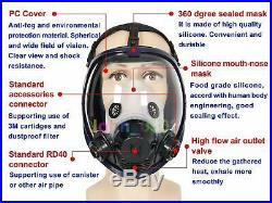 Máscara de Gas de Respirador cara completa a prueba Fuego y Pesticidas