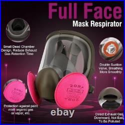 Máscara de respiración facial completa Máscaras de gas de supervivencia NEW US