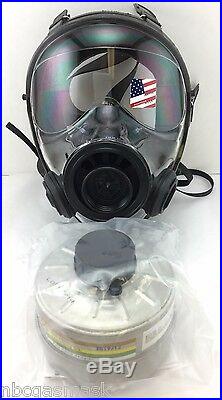 Mestel SGE 400/3 Gas Mask Military-Grade 40mm NATO NBC Filter, Exp 2023 Small