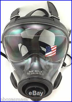 MESTEL CBRN SGE 400/3 Gas Respirator With Filter – Universal Size M/L, Exp 2024