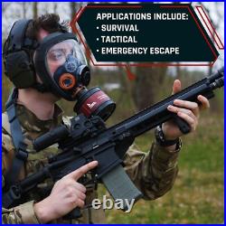 Mil-Spec ST-100X Full Face Respirator with Comfortable 5-Point Harness System