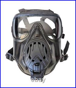 Military NATO K10 CBRN Chemical Gas Mask Respirator & 2 NBC Filter & Clear Visor