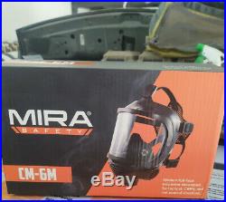 Mira Safety CM-6M CBRN Respirator Gas Mask New Open box