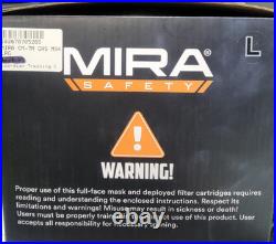 Mira Safety CM-7M Military CBRN Gas Mask New Unused with Canteen