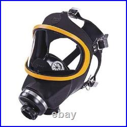 Msa Safety 471230 Ultravue Gas Mask, Hycar Rubber, 5 Suspension Points, L Mask