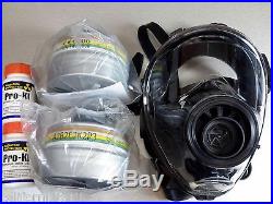 NATO 40mm SGE150 Gas Mask with2x NBC/CBRN Filters xp 12/2022 & 2 Potassium Iodide