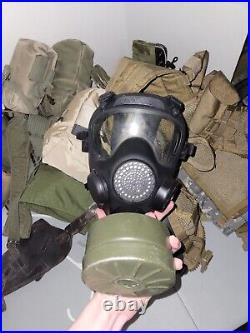 NATO MOPP Military Bio-Chemical Warfare Suit complete with Gas Mask Respirator