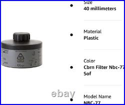 - NBC-77 SOF Single 40mm Gas Mask Filter Special Combined CBRN Respirator Fi