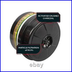 NB-100 Full Face Tactical Gas Mask Respirator, Tactical Black