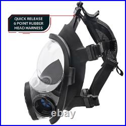 NB-100 Tactical Gas Mask Full Face Respirator with 40mm Defense Filter