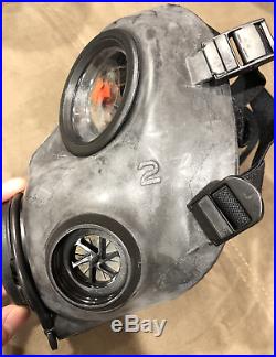 NEW Avon FM12 respirator gas mask medium with 6 sealed cbrn filters xtras dual