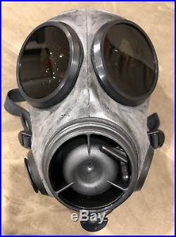NEW Avon FM12 respirator gas mask medium with 6 sealed cbrn filters xtras dual