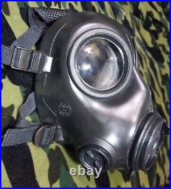 NEW British Army AVON FM12 RESPIRATOR GAS MASK SZ 1 LRG with MOLLE POUCH