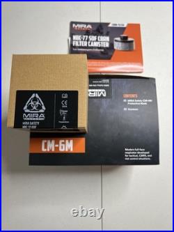 NEW MIRA SAFETY TACTICAL GAS MASK CM-6M FULL FACE RESPIRATOR with CANTEEN