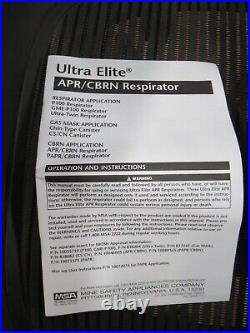 NEW MSA Full Face Ultra Elite CBRN Mask 5-point Head Harness Medium P/N 10052781