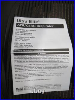 NEW MSA Full Face Ultra Elite CBRN Mask 5-point Head Harness Medium P/N 1005278