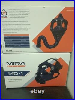 NEW Mira Safety MD-1 Gas Mask Child size M Gas Mask, Emergency Respirator