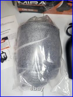 NEW OPEN BOX MIRA SAFETY TACTICAL GAS MASK CM-6M FULL FACE RESPIRATOR with CANTEEN