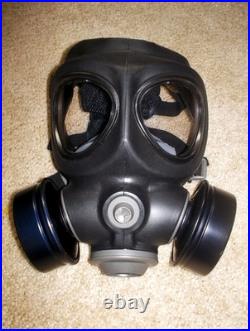 NEW Scott M95 Dual Port GAS MASK Respirator with NBC Filter sz SMALLMADE IN UK