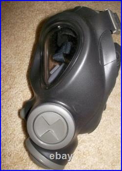 NEW Scott M95 Dual Port GAS MASK Respirator with NBC Filter sz SMALLMADE IN UK