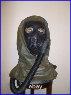 NOS Vtg M48 M43 Aviator GAS MASK Aircraft US Pilot NBC Respirator Air Blower BAG