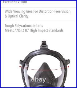 New! 769000 Reusable Full Face Respirator Protective Gas Mask Facepiece Medium