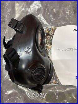 New AVON FM12 CBRN Respirator (Size 1, L)