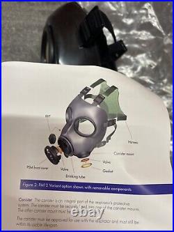 New AVON FM12 CBRN Respirator (Size 1, L)