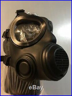 New Forsheda A4 Gas Mask, respirator NBC rated, SIZE 2 with new NBC/CBRN filter