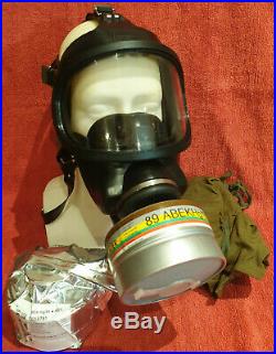 New MSA Auer 3S Ultravue Gas Mask NBC Respirator Panoramic NATO P3 Filter Latex