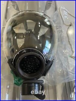 New MSA Millennium CBRN/NBC Gas Mask Clear Lens Outsert with Filter Large