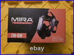 New Open Box Mira Safety Gas Mask Cm-6m Full Face Respirator