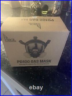 New Parcil PD-100 Full Gas Mask Eye Protector, Charcoal Filtration Respirator