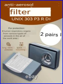 New! Russian Army Gas Panoramic mask Unix 5100 Black+ 3 filter