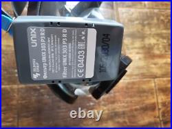 New! Russian Army Gas Panoramic mask Unix 5100 Black+ 3 filter