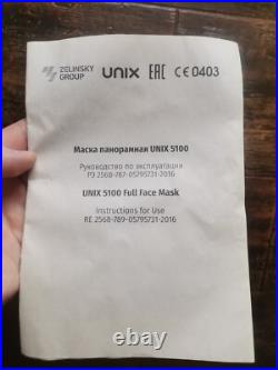 New! Russian Army Gas Panoramic mask Unix 5100 Black+ 3 filter