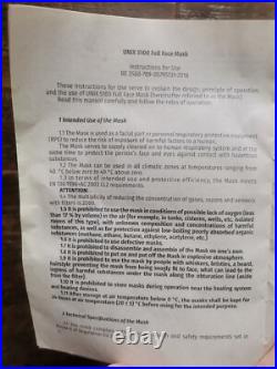 New! Russian Army Gas Panoramic mask Unix 5100 Black+ 3 filter