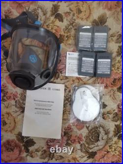 New! Russian Army Gas Panoramic mask Unix 5100 Black+ 3 filter
