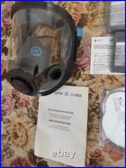 New! Russian Army Gas Panoramic mask Unix 5100 Black+ 3 filter