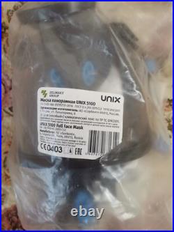 New! Russian Army Gas Panoramic mask Unix 5100 Black+ 3 filter