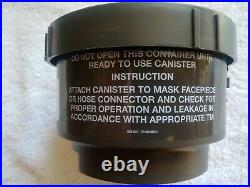 New USGI Military Surplus M40A1 Gas Mask Full Face Respirator New Cannister