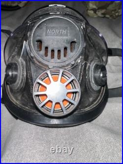 North 7600 series Full Face Respirator With (2) gas filters/paticulate