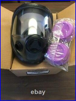 North Honeywell 54001 Full Face Respirator New With Combo Filter Cartridges