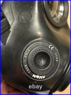 Original British AVON FM12 RESPIRATOR GAS MASK SIZE 2