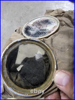 Original WW1 U. S. Army Small Box Respirator Gas Mask & Filter With Instructions