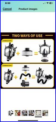 PAPR, Powered Air Purifying Respirator with 40mm Gas Mask Filters