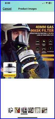 PAPR, Powered Air Purifying Respirator with 40mm Gas Mask Filters